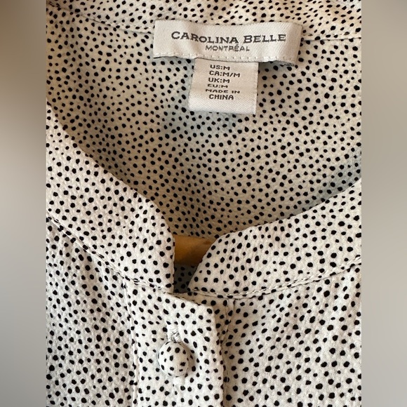 Collarless blouse NWT - Carolina Belle - Picture 3 of 5